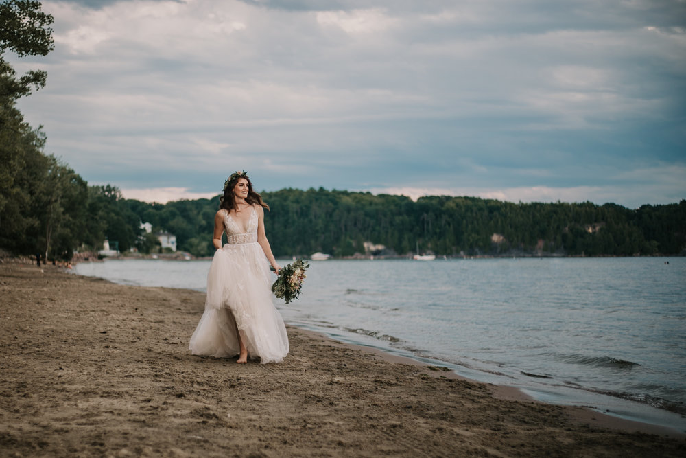 Burlington Vermont Beach Bride