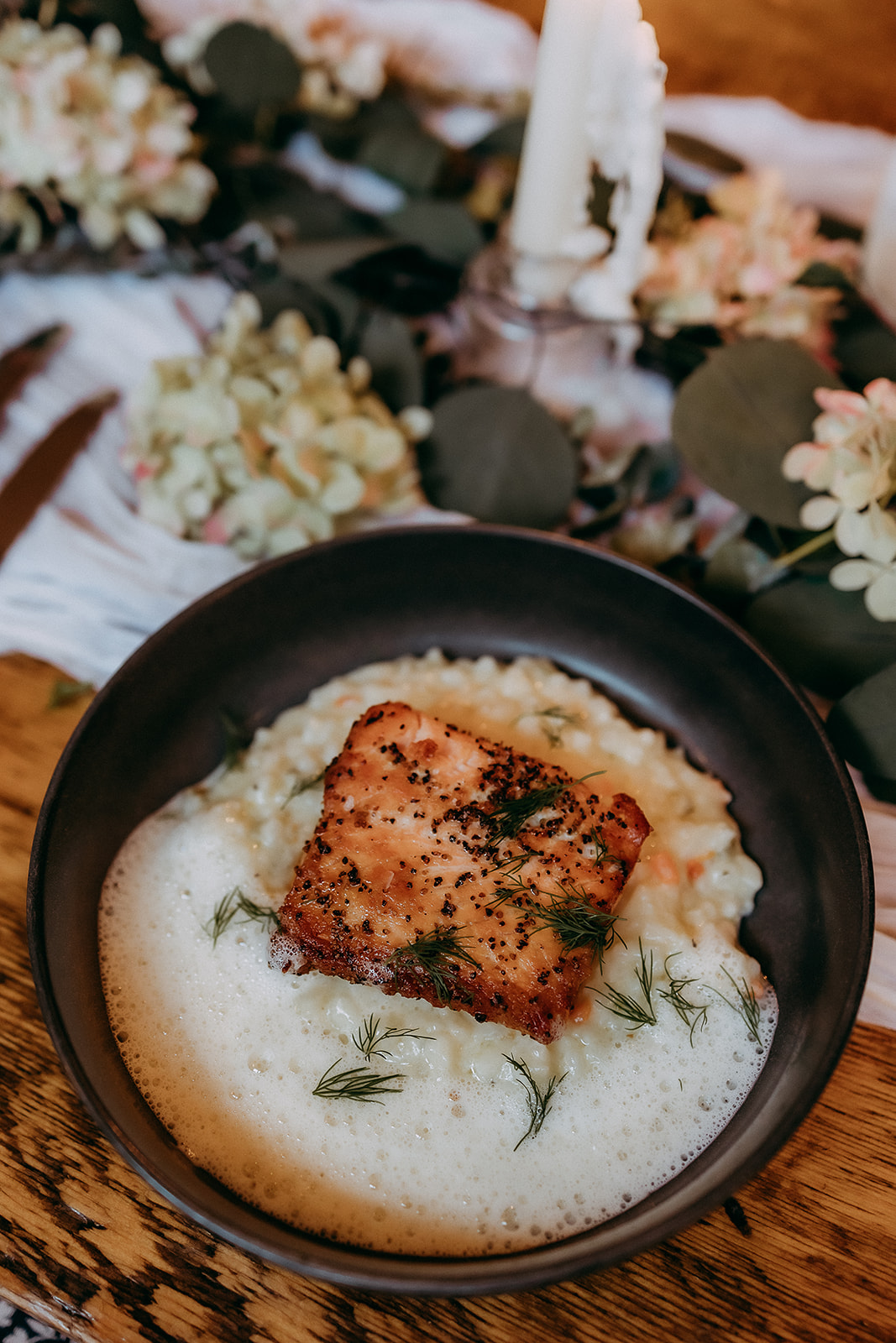 salmon dish mad river barn
